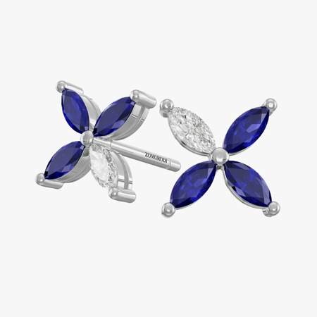 Camelina Sapphire Jewelry Earrings